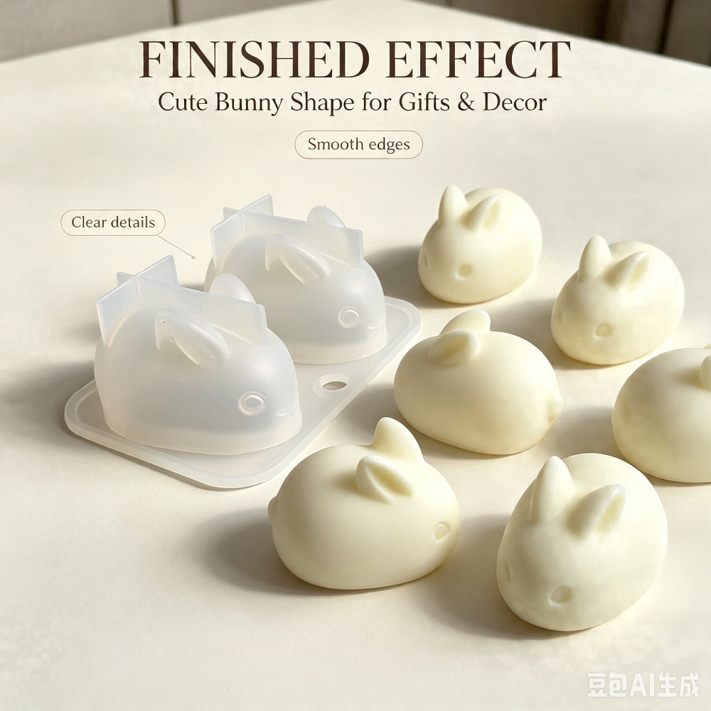Soap Making Equipment - 3D Mini Rabbit Silicone Mold Food