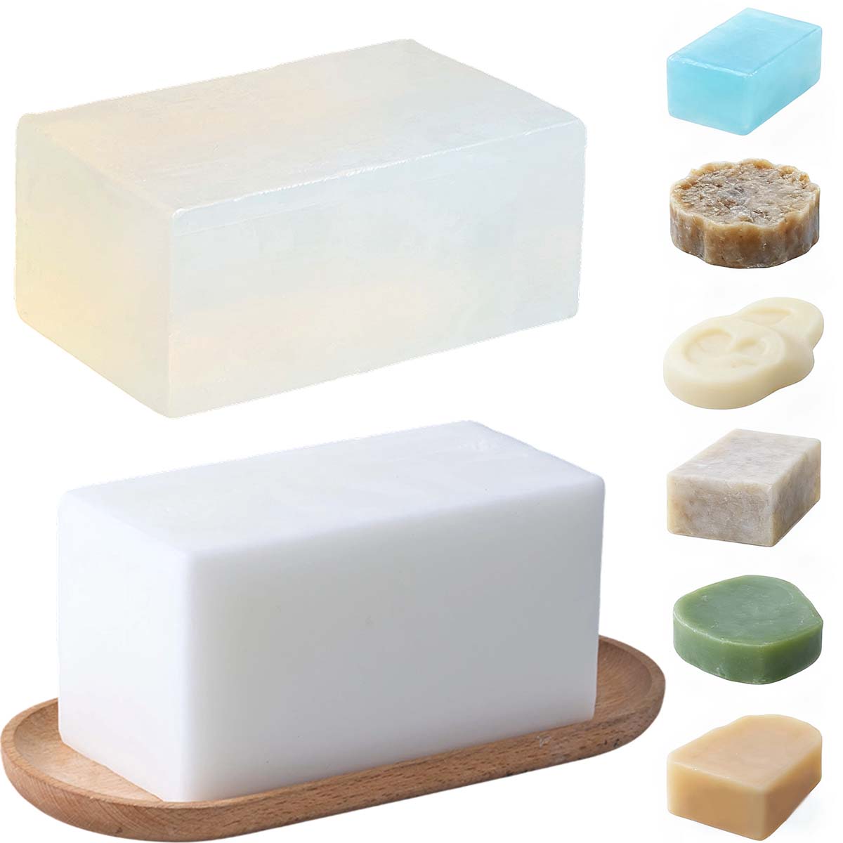 Soap Making For Beginners - 1000g Clear White Soap Base DIY
