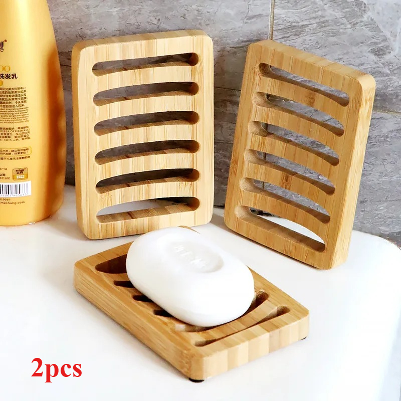 Soap Making Equipment - 2 pcs Bamboo Case Tray Wooden