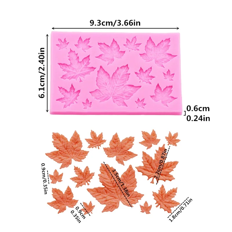 Maple Leaf Silicone Mold Set f - огляд і ціна Soap Making Ins
