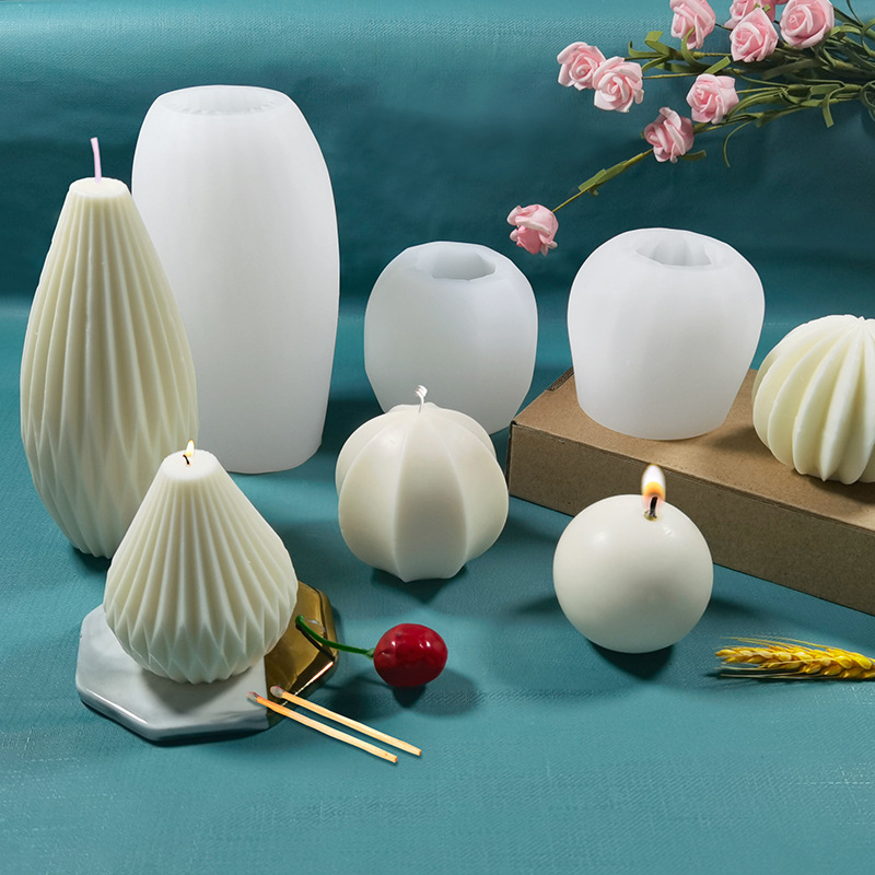 3D Silicone Candle Molds Geome - огляд і ціна Soap Making Homemade