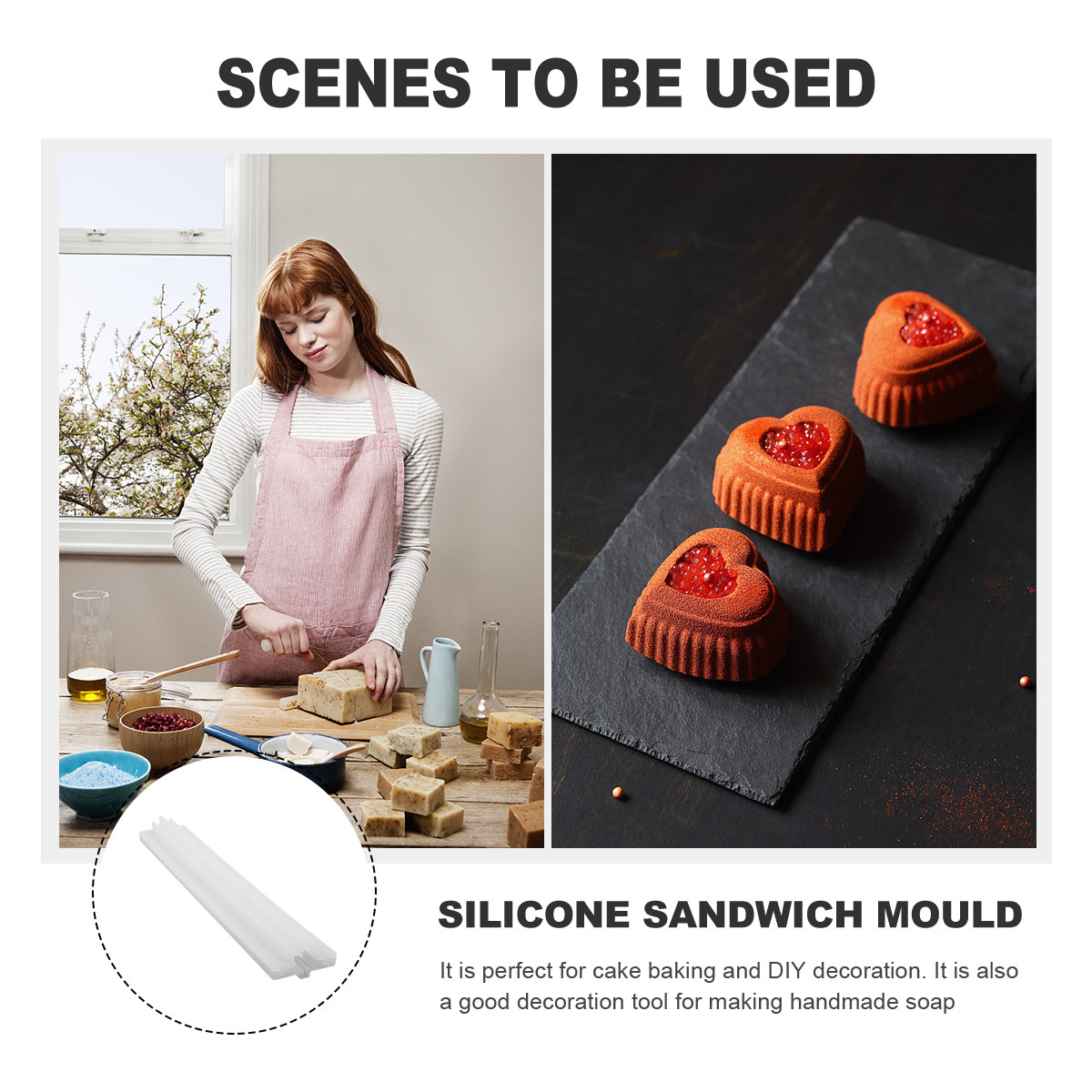 Sandwich Tube Mold Baking Diy  - огляд і ціна Soap Making Homemade