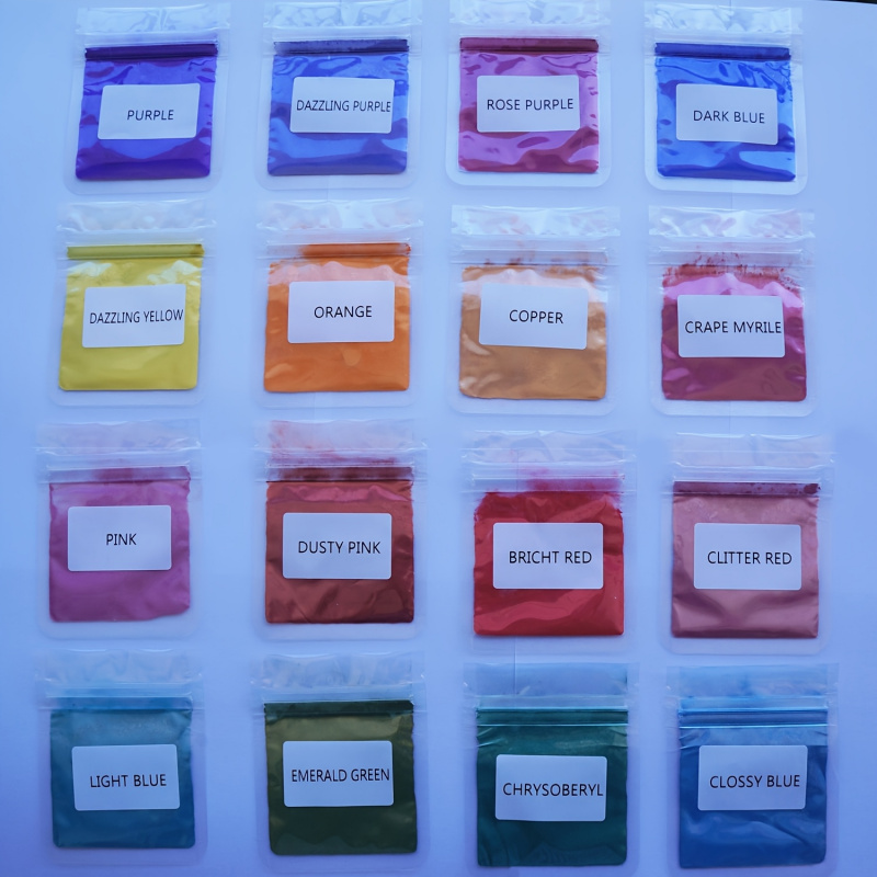 16Color Mica Powder Set，Per Pa - огляд і ціна Oxide Pigment Soap