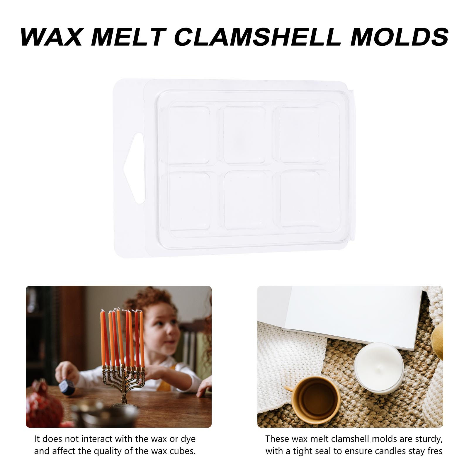 50Pcs Wax Melt Clamshell Molds - огляд і ціна Soap Making Homemade