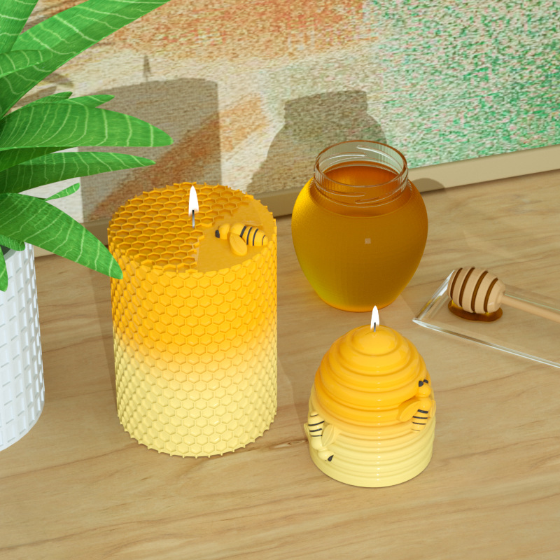 Candle Silicone Mold 3D Bee Ho - огляд і ціна Soap Making Homemade