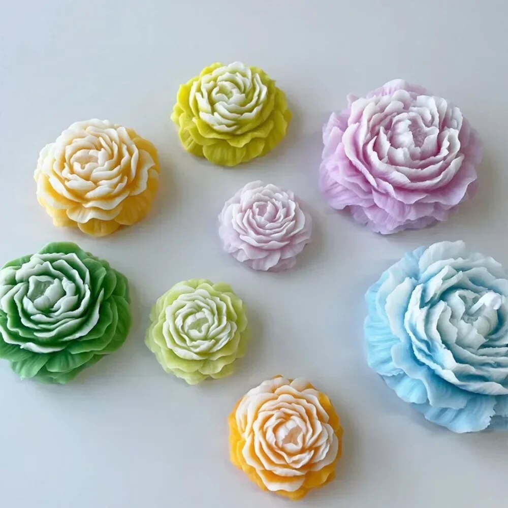 3D Peony Candle Silicone Mold  - огляд і ціна Soap Making For Beginners