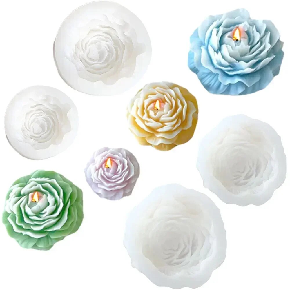 3D Peony Candle Silicone Mold  - огляд і ціна Soap Making For Beginners