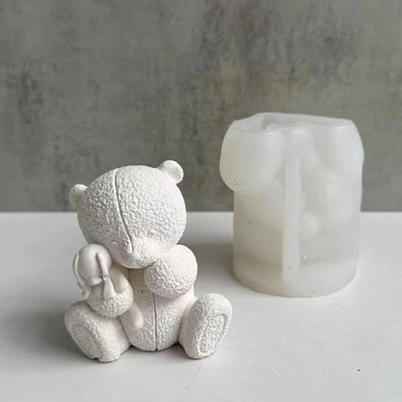Woven Bear Candle Silicone Mol - огляд і ціна Soap Making For Beginners