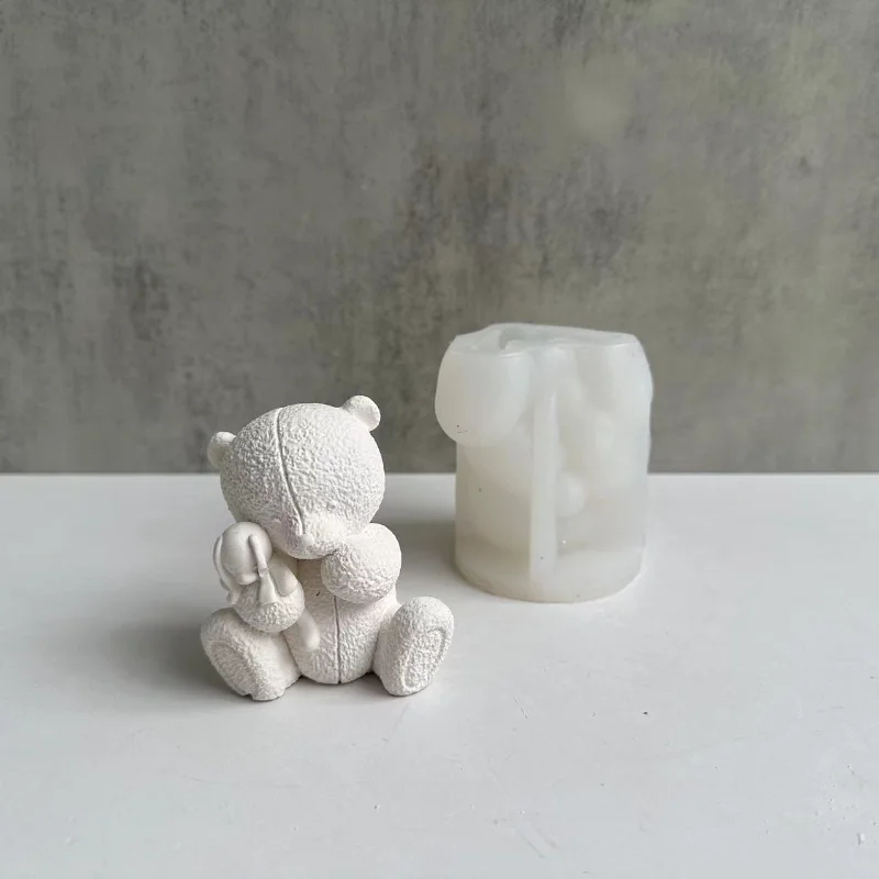 Woven Bear Candle Silicone Mol - огляд і ціна Soap Making For Beginners